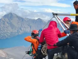Viral! Agam Rinjani Evakuasi Jenazah Juliana dari Jurang 600 Meter di Gunung Rinjani