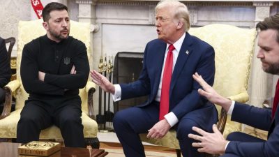 Zelensky Tampil Rapi dengan Jas Hitam Saat Bertemu Trump di Gedung Putih