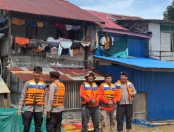 Polres Melawi dan BPBD Siaga 24 Jam Hadapi Banjir di Nanga Pinoh