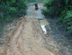 Jalan Poros Hancur, Warga Pinoh Utara Susah Mobilitas